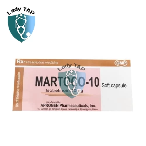 Martoco-10 Soft Capsule Chunggei - Thuốc điều trị mụn trứng cá của Hàn Quốc